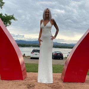 Lulus Love Story White Backless Lace Maxi Dress